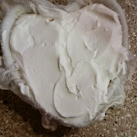 My mold is filled with delicious mascarpone!
